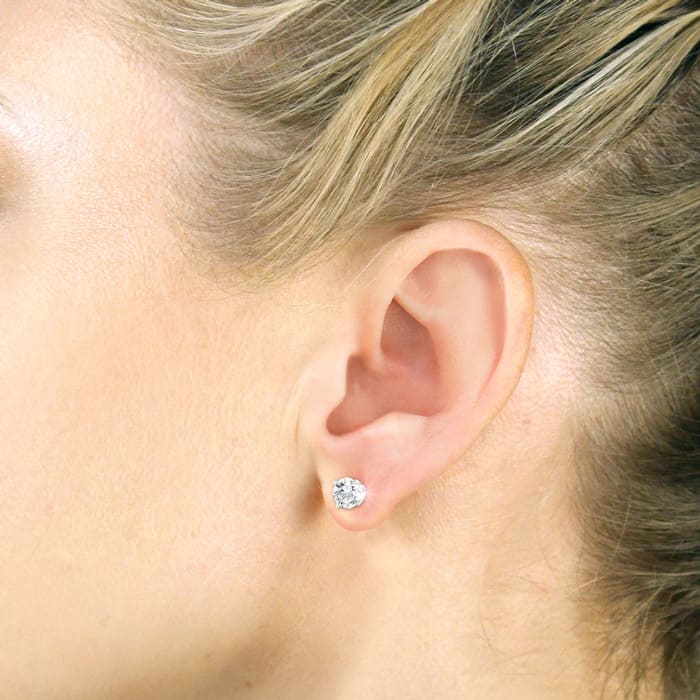The Allure White 2ct studs 5